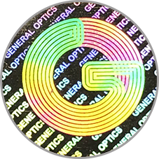 Круглая голограмма с логотипом