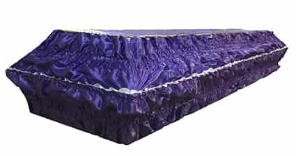 Гроб жатый атлас Ритуальные товары - гроб жатый атлас