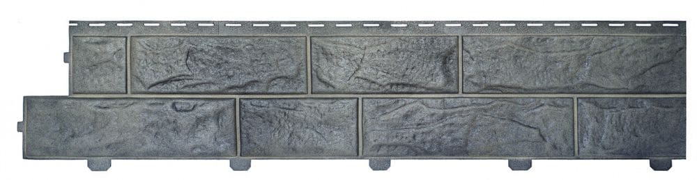 Сайдинг Альта Форм Вулканический камень, 3020х225 мм, Хромит