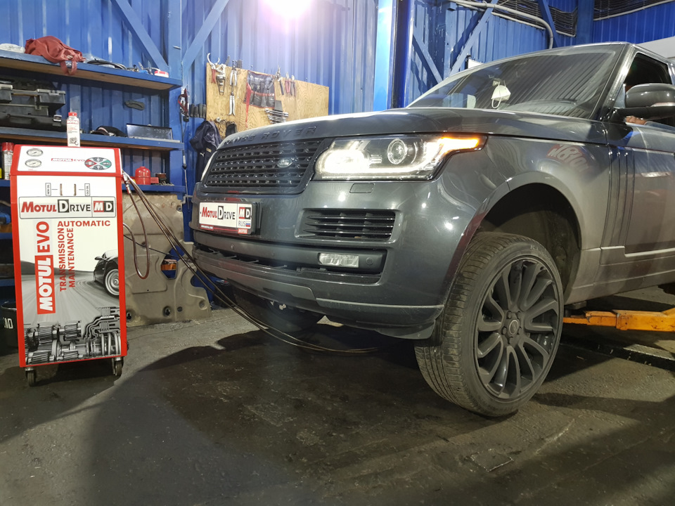 Замена масла в АКПП Range Rover