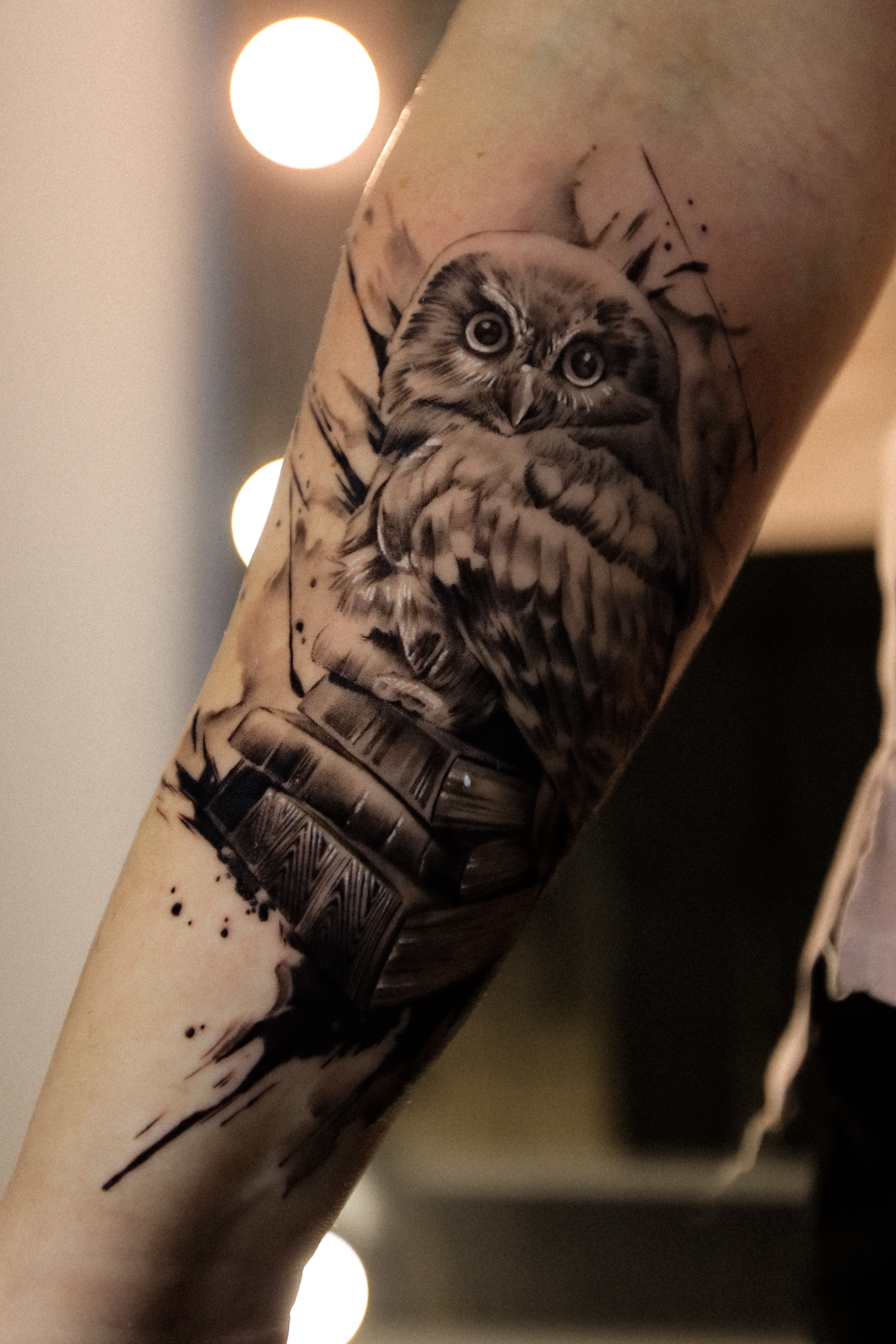 татуировка сова на руке новосибирск