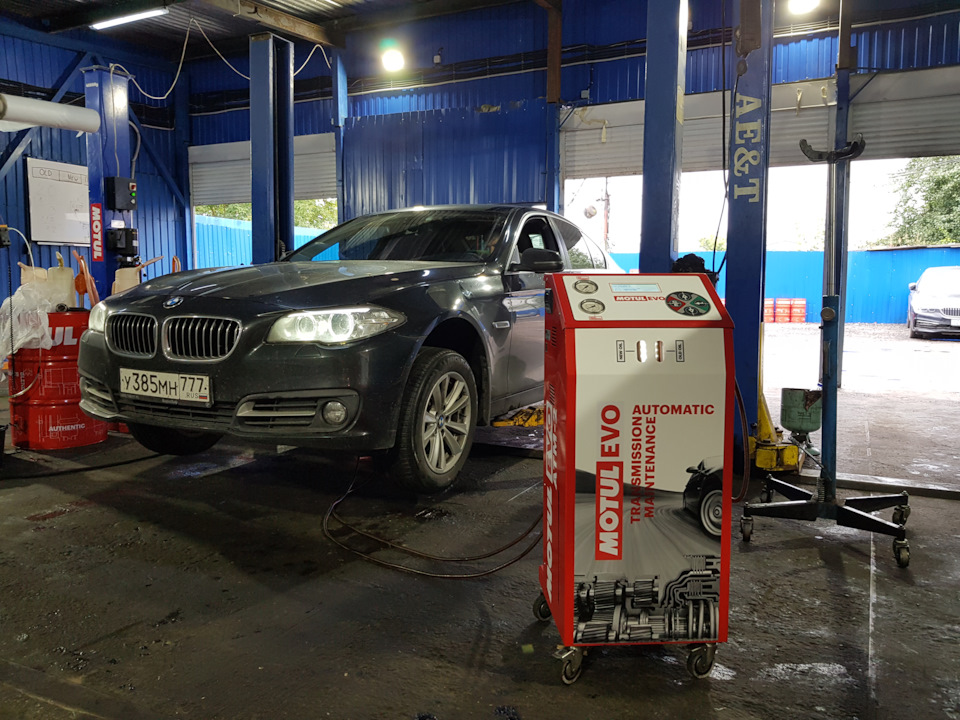 Кейс замена масла в АКПП на BMW 5 Серии 2014 г.в.