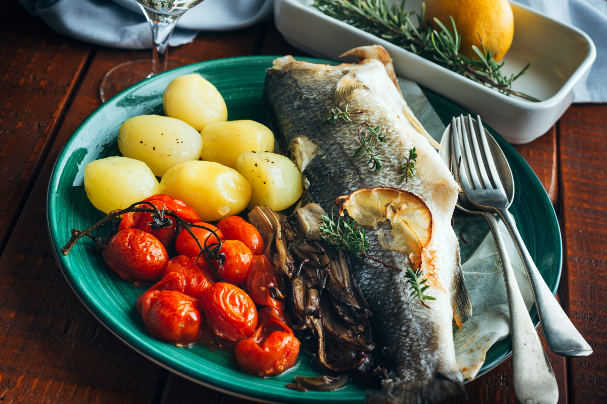 Сибас на сковороде в категории Блюда из рыбы и морепродуктов
