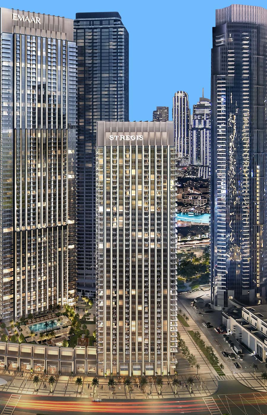 标题： 迪拜市中心 Emaar Properties 伊玛尔地产的 St. Regis Residences 瑞吉公寓|待售公寓