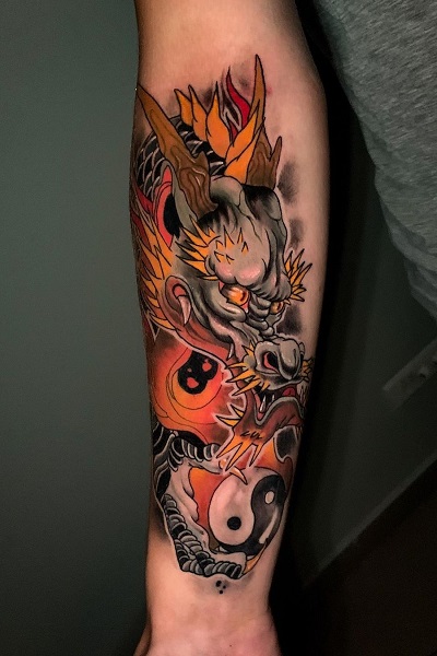 татуировка дракона в Новосибирске