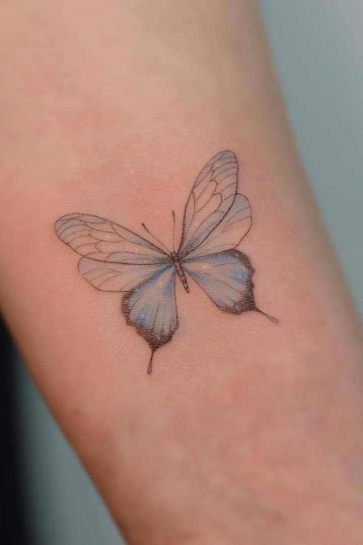 татуировка бабочка минимализм Новосибирск