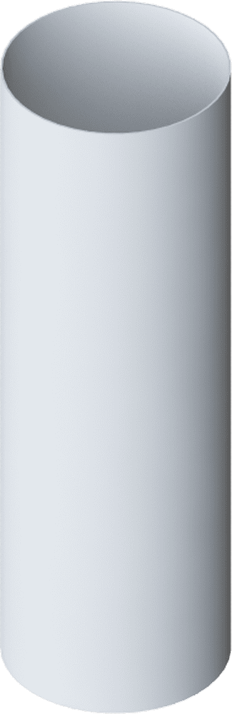 Труба водосточная с муфтой ⌀95 мм Альта-Профиль Элит 3000 мм, Белый