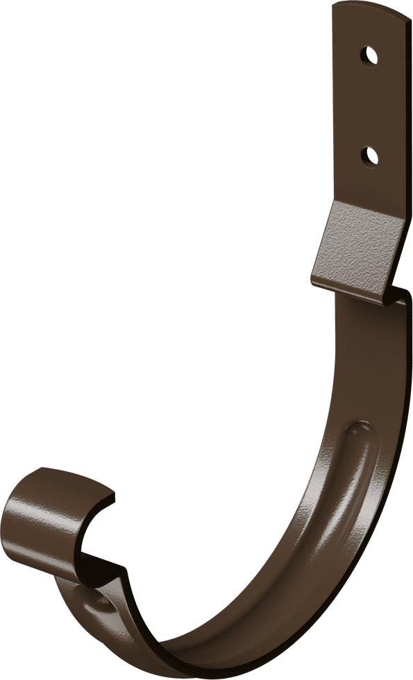Кронштейн жёлоба металлический короткий ⌀125 мм Docke Stal Premium, Каштан (RAL8017)
