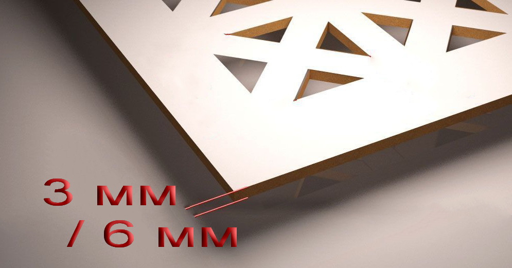 ХДФ 3 и 6 мм