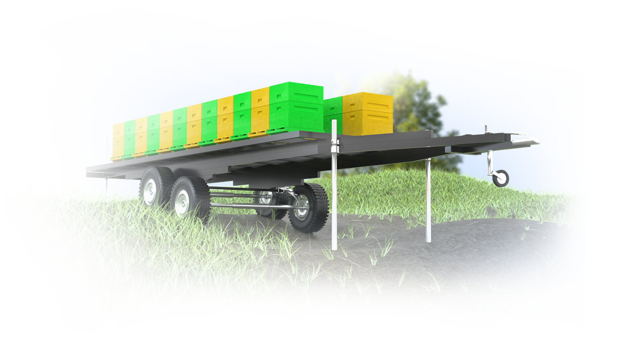 Пчелоприцеп Балансир Пчелоприцеп Балансир с плавающей подвеской