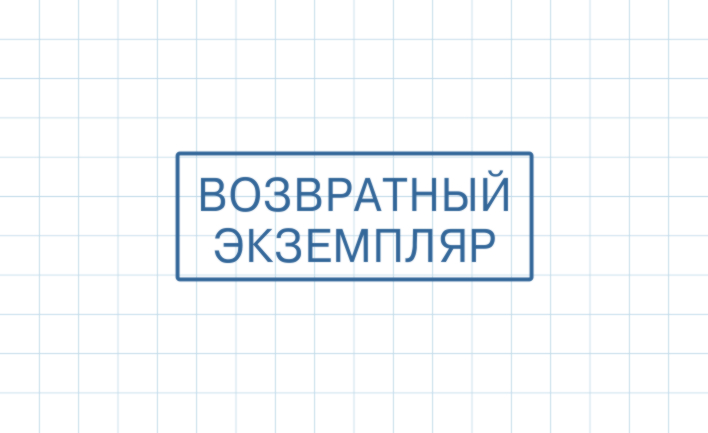 Штамп Возвратный экземпляр ВЭ-023 (45х16мм)