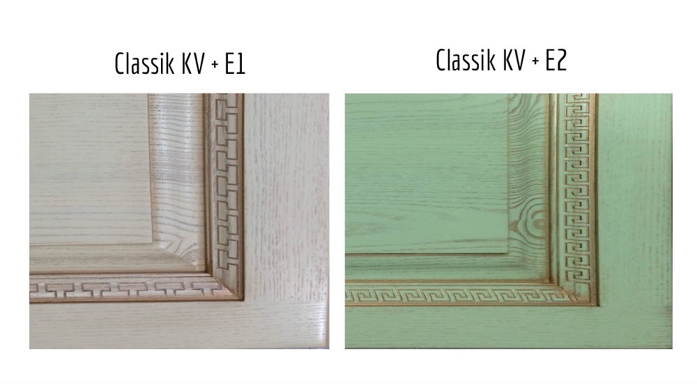 Фасад из массива  Classik KV + E1/Classik KV + E2