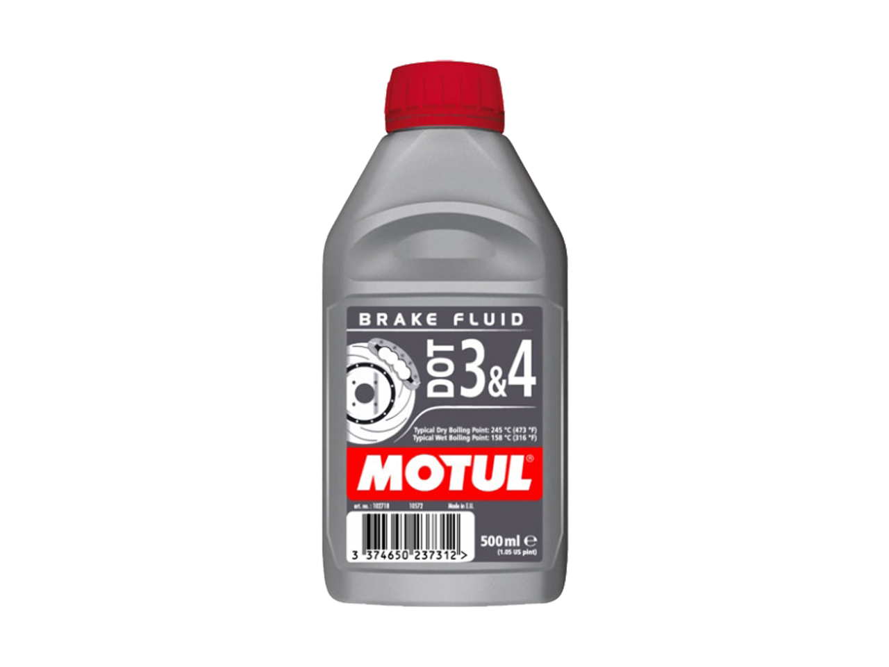 Тормозная жидкость Motul DOT 3 & 4 Brake Fluid 0.5 л. - 102718