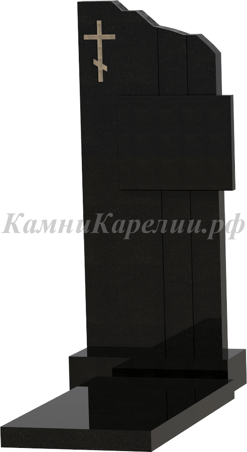 Карельский памятник с прямоугольником под портрет