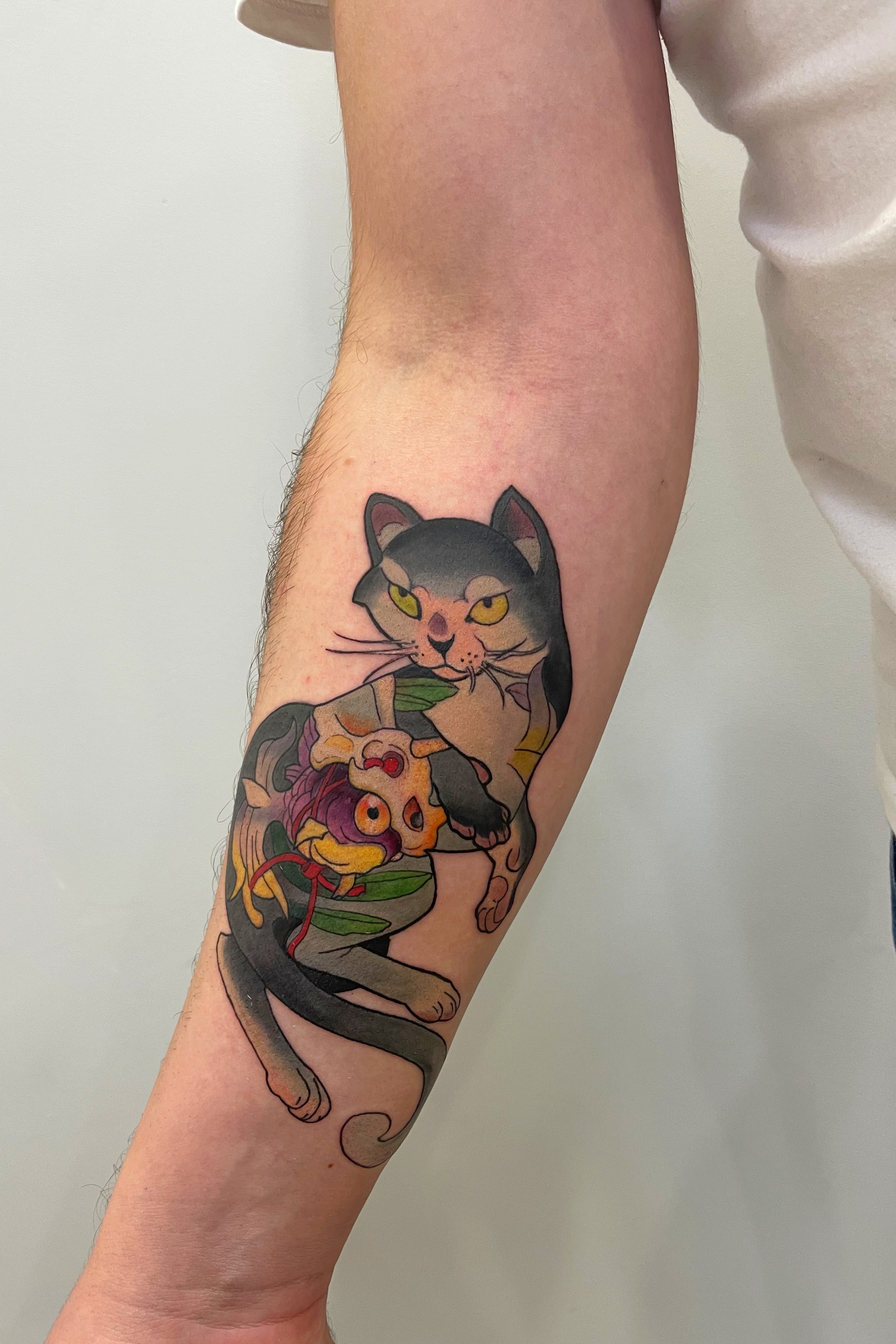 татуировка японского кота Новосибирск