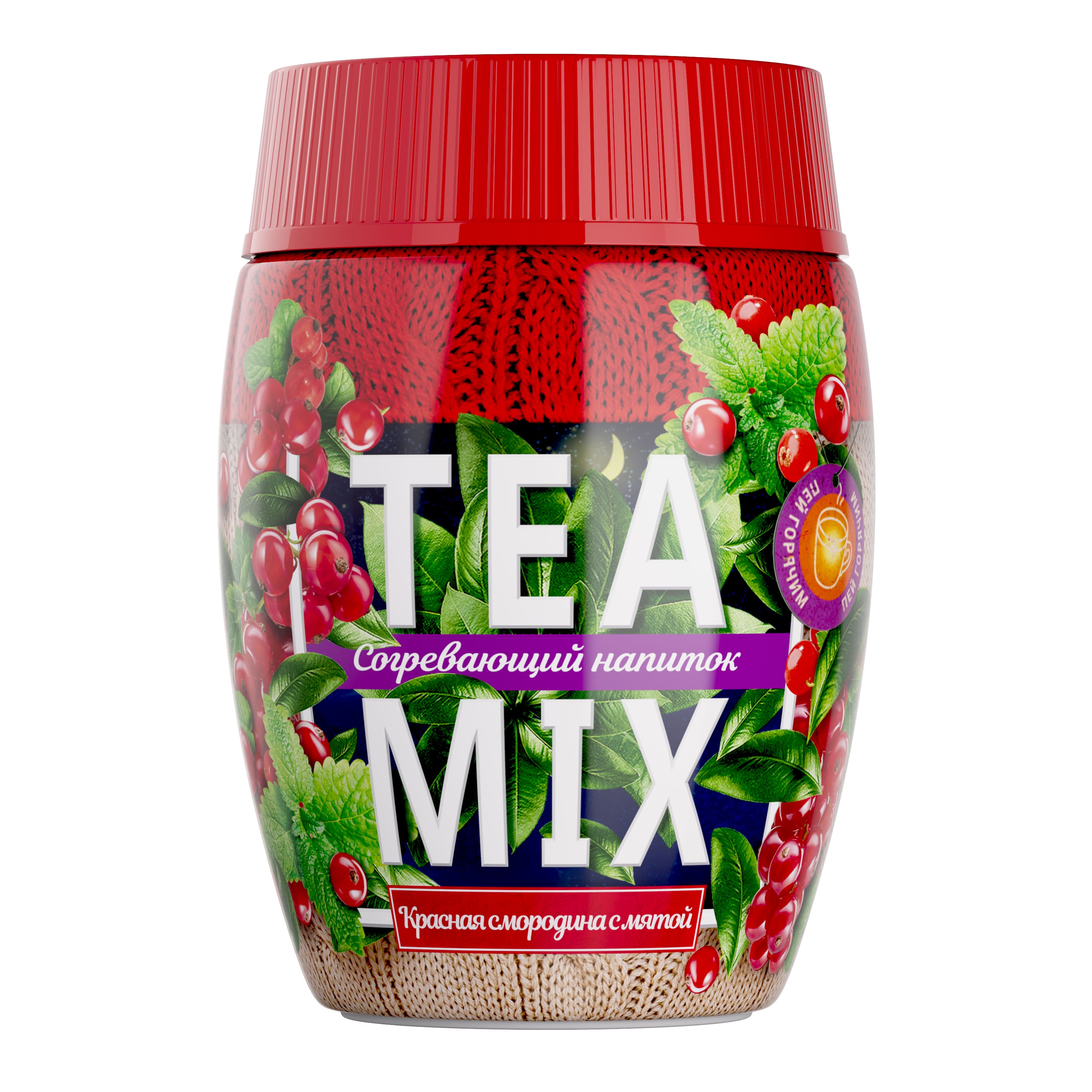 Картинка Сухие напитки гранула TEAMIX красная смородина с мятой