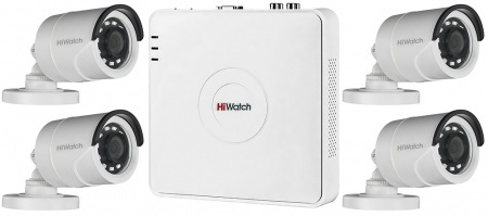 Комплекты видеонаблюдения HiWatch Комплект видеонаблюдения HiWatch KIT 4N2C2