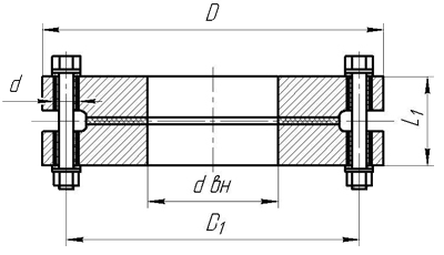 Изолирующее фланцевое соединение ИФС-В (два фланца)