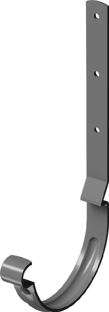 Кронштейн жёлоба металлический длинный ⌀125 мм Docke Stal Premium, Графит (RAL7024)
