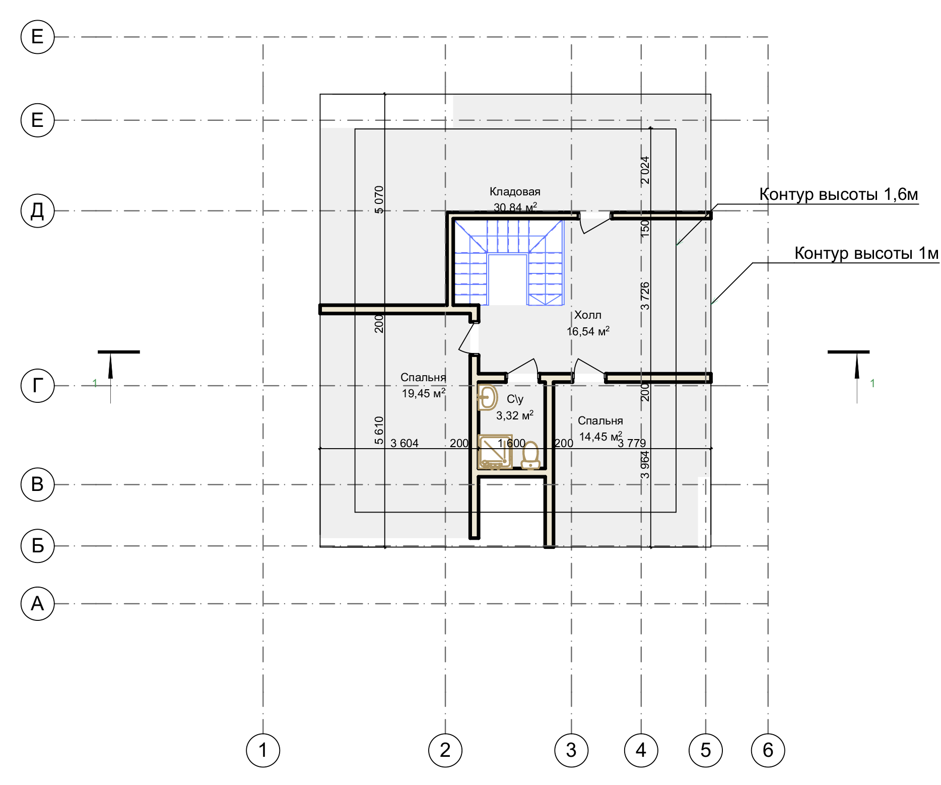 План мансардного этажа Langen (Дом Ланген)