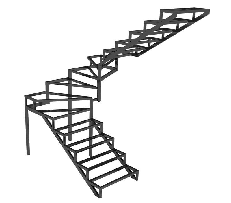каркасная лестница, лестничный каркас