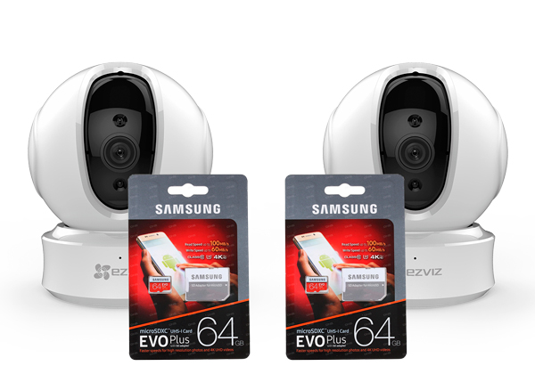 Камеры для дома Ezviz, комплект виденаблюдения "Квартира 360"