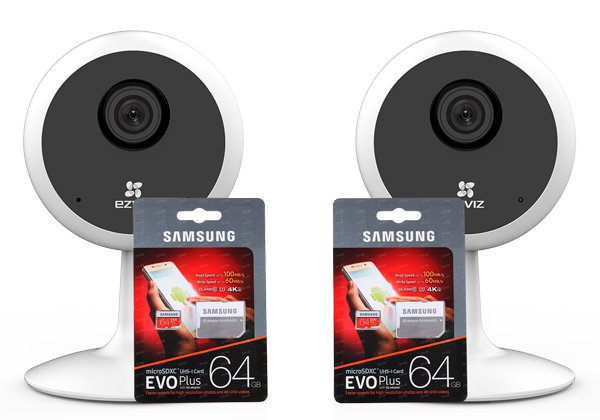 Камеры для дома Ezviz, комплект виденаблюдения "Однушка+"