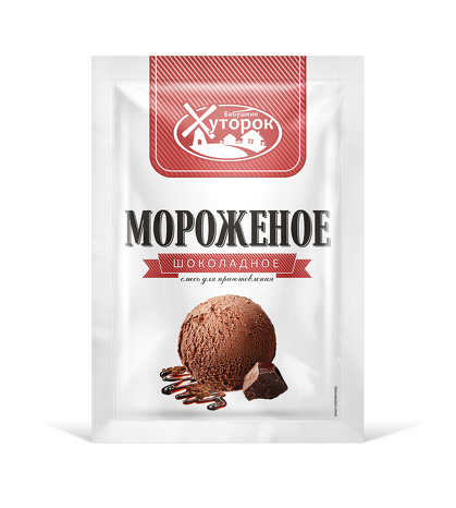 Картинка Мороженое БАБУШКИН ХУТОРОК шоколадное