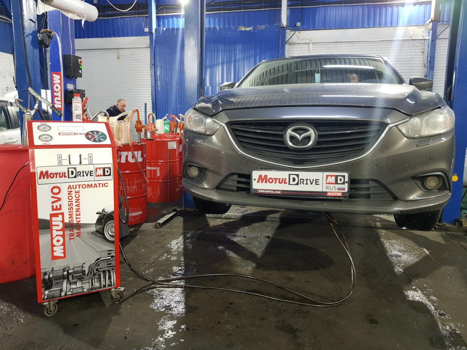 Замена масла в АКПП Mazda 6