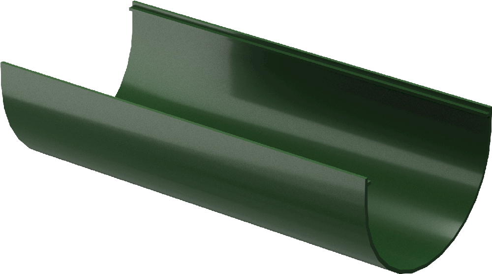 Жёлоб водосточный ⌀120 мм  Docke Standard 2000 мм, Зелёный (RAL6005)