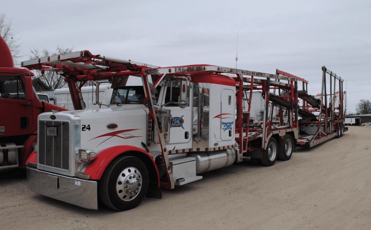 Эвакуатор Peterbilt 379, автовоз