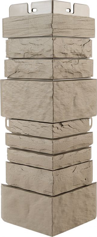 Наружный угол Альта-Профиль Камень скалистый Эко 450х160 мм, Бежевый
