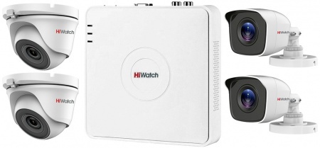 Комплекты видеонаблюдения HiWatch Комплект видеонаблюдения HiWatch KIT 2N4M1
