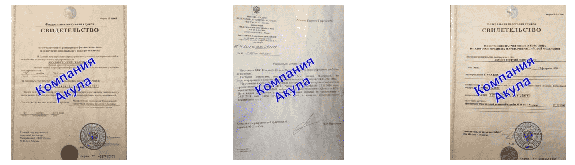 Документы компании по раздаче листовок Приморск