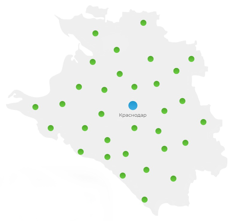 Краснодарский край, Краснодар, карта Краснодара