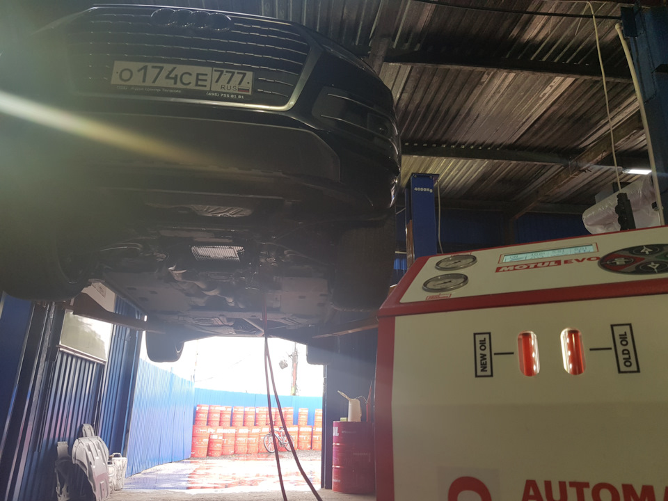 Аппаратная замена масла в АКПП Audi Q7