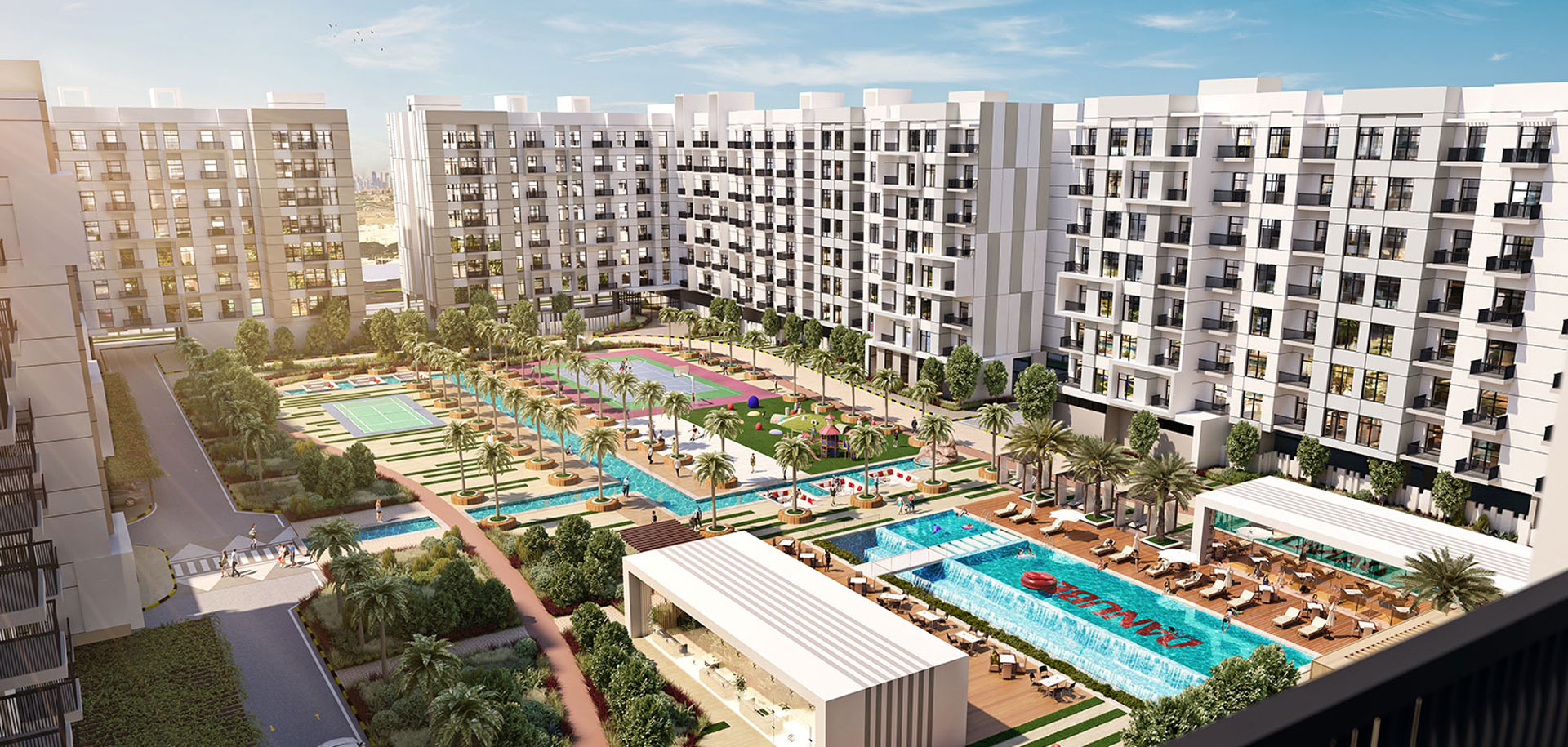 Danube Lawnz Apartments in Dubai International City