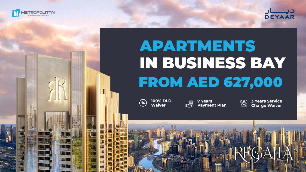 Deyaar Regalia in Business Bay Apartments for Sale in Dubai