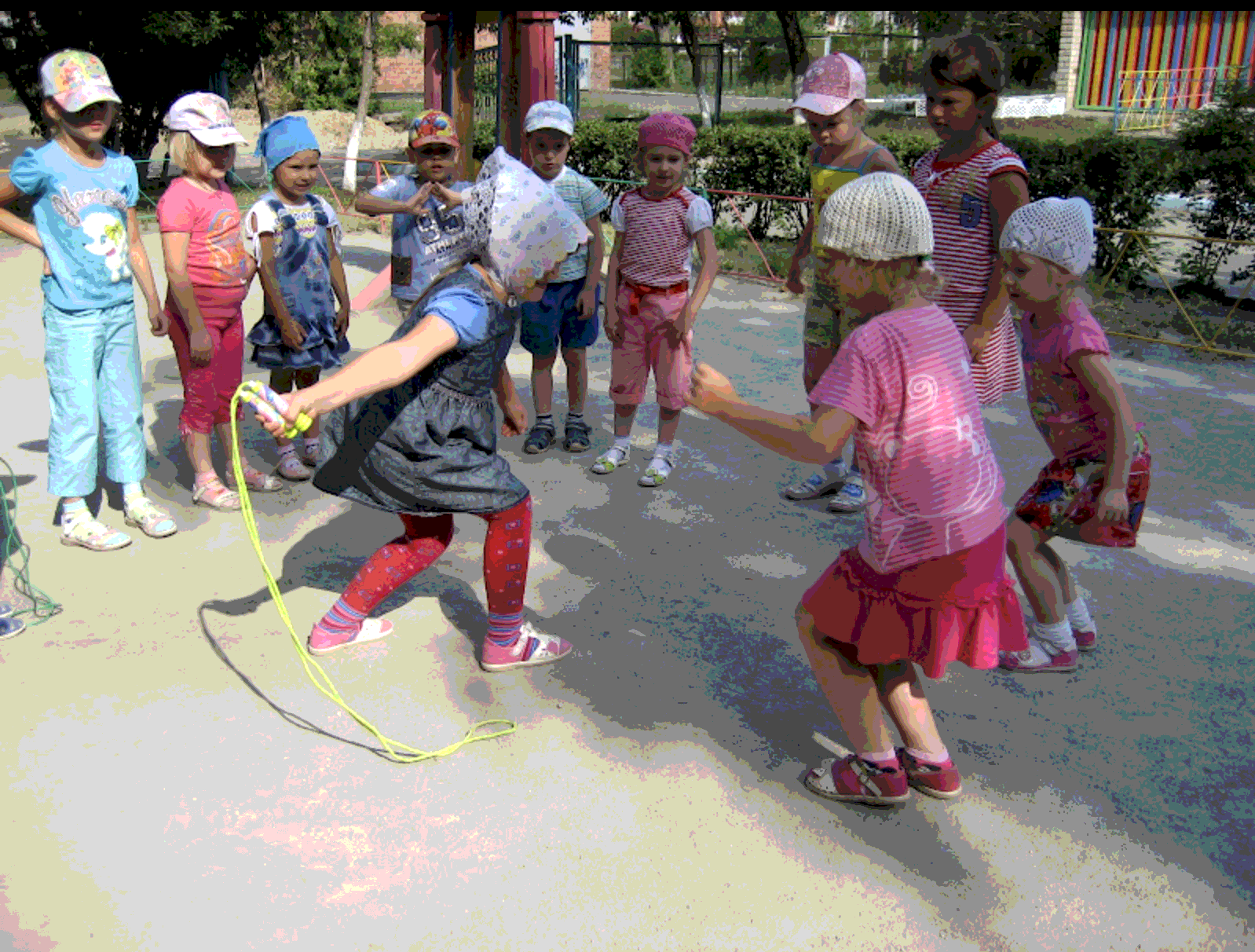 Игры на улице в детском саду