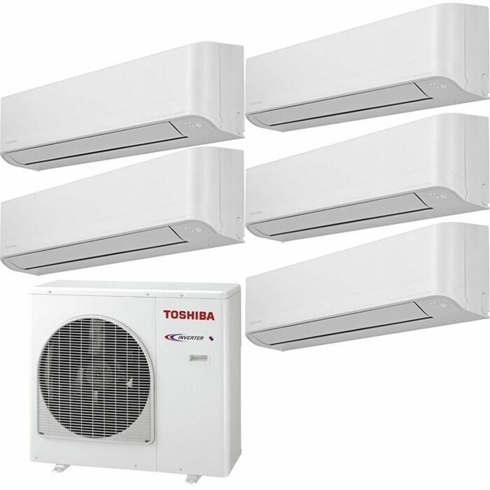 Мультисплит-система Toshiba RAS-5M34U2AVG-E + RAS-B07J2KVG-E*3 + RAS-B10J2KVG-E + RAS-B13J2KVG-E