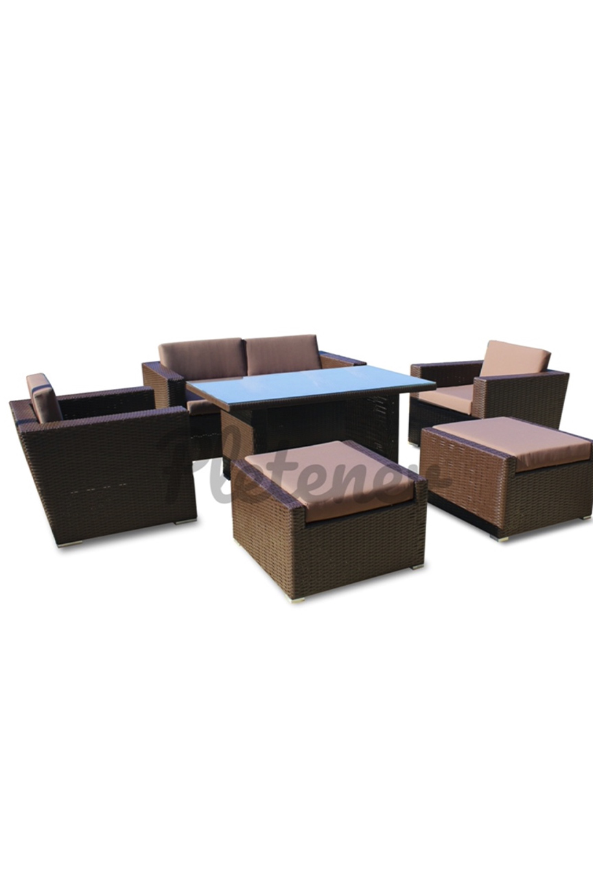 Комплект плетеной мебели Форум с синим столом