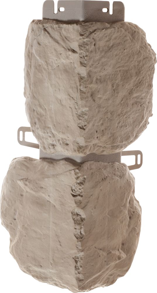 Наружный угол Альта-Профиль Бутовый камень 440х180 мм, Нормандский