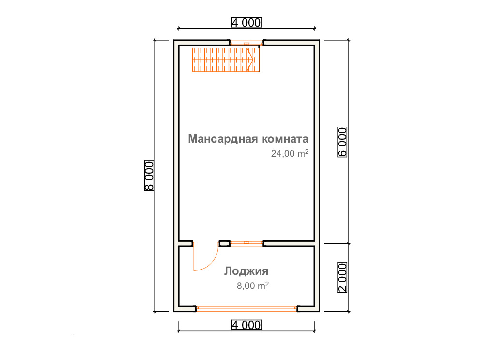 Баня каркасная 8 8