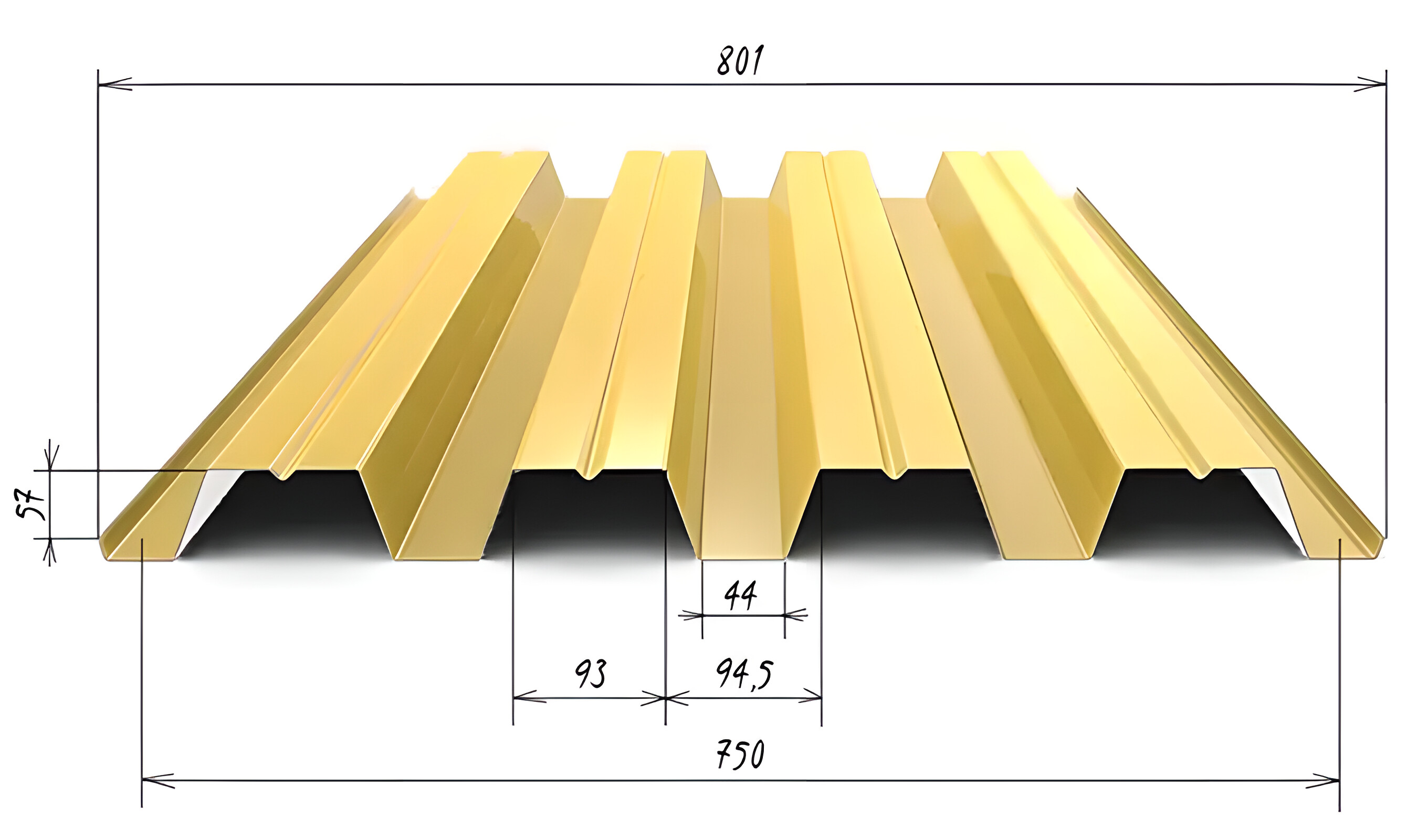 Н57 профлист 750/801