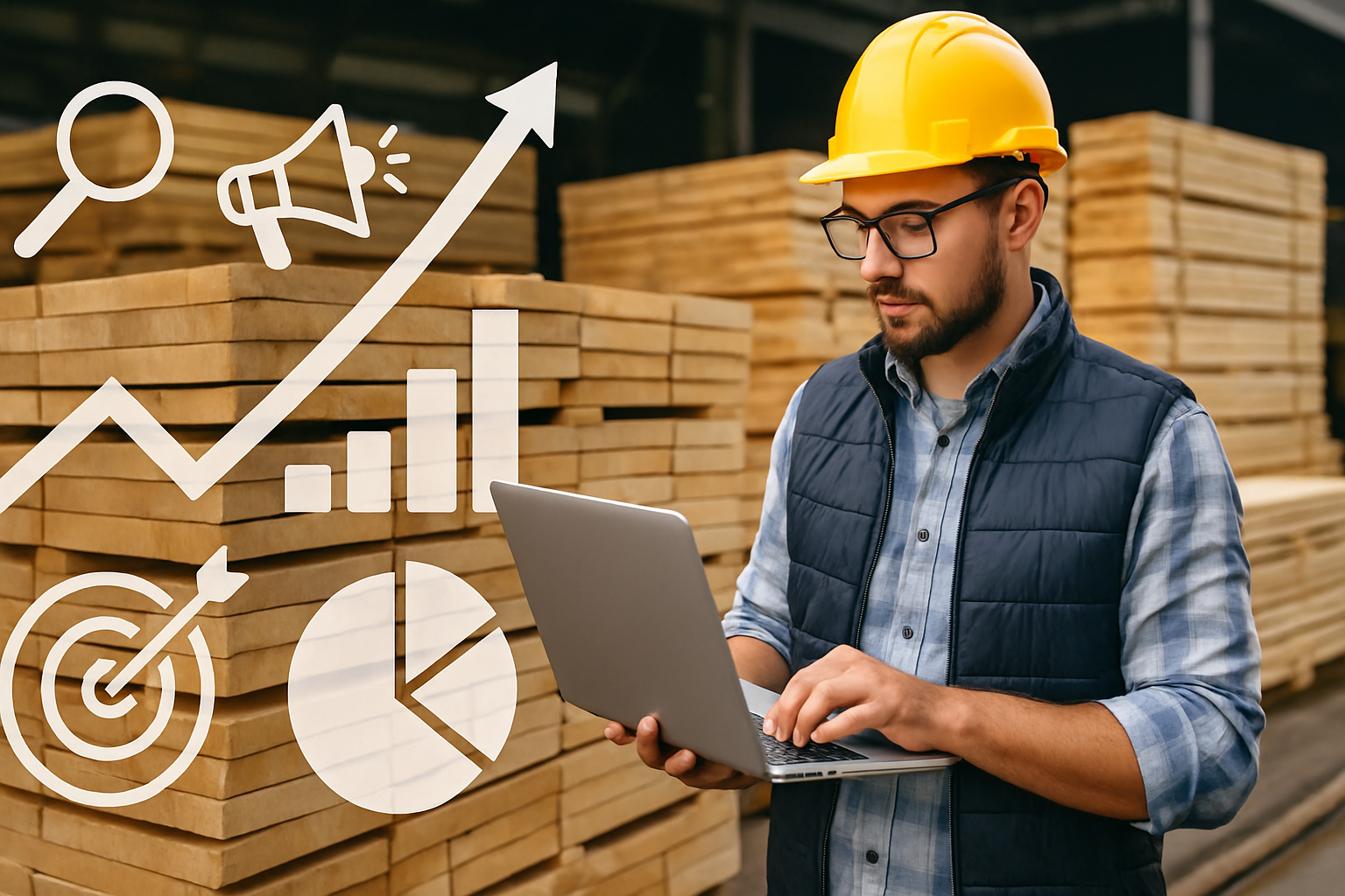 В статье рассматриваются эффективные методы и стратегии для привлечения новых клиентов для бизнеса по производству и продаже пиломатериалов. Узнайте, как повысить видимость вашего бизнеса и увеличить количество заказов.