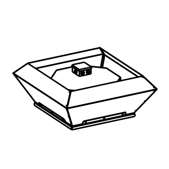 Крышные вентиляторы РУФТОП выбросом воздуха вверх