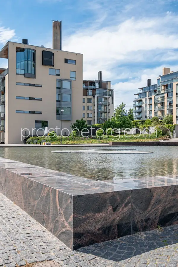 Гранитная плитка плита красный желтый оранжевый финский  гранит Аврора Финляндия оптом москва