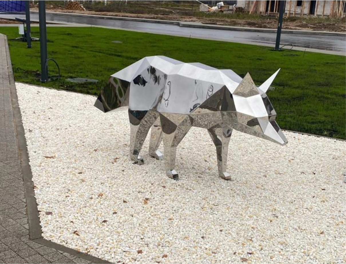 Полигональная фигура Лиса