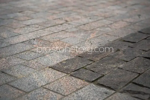 мощение гранитом плиты красный желтый оранжевый гранит столешница Аврора Финляндия плиты облицовка из гранита фото оптом москва