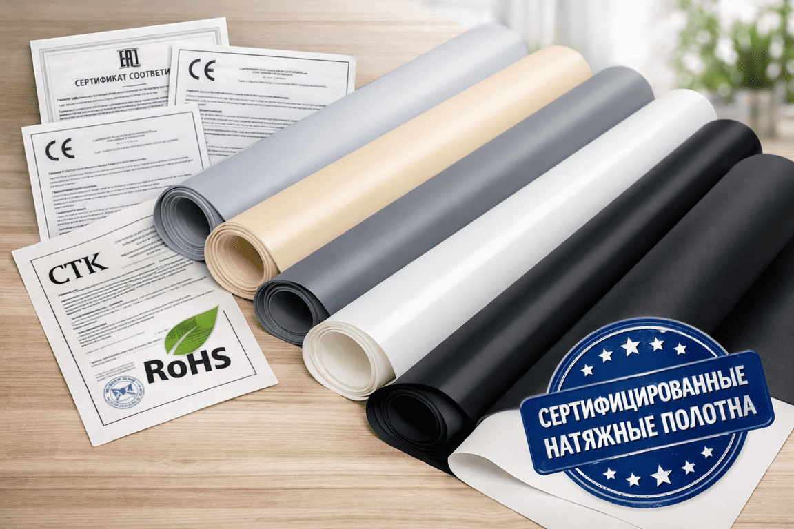 натяжной потолок с точечными светильниками с точечными светильниками